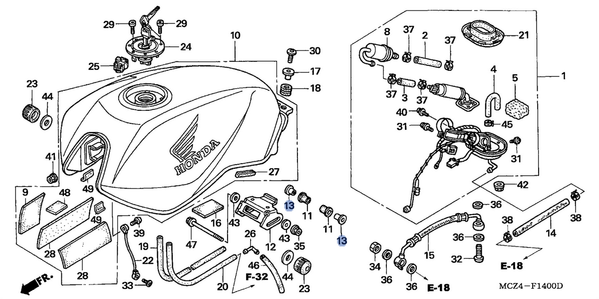 Honda OEM part 17517-MCZ-000
