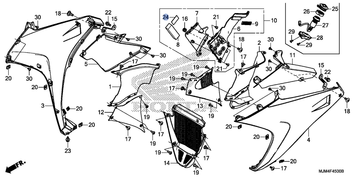 Honda OEM part 17517-MFC-640