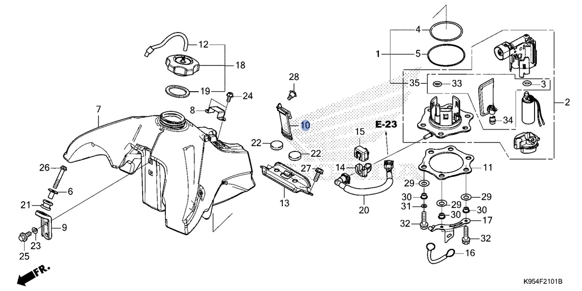 Honda OEM part 17517-MKE-A10