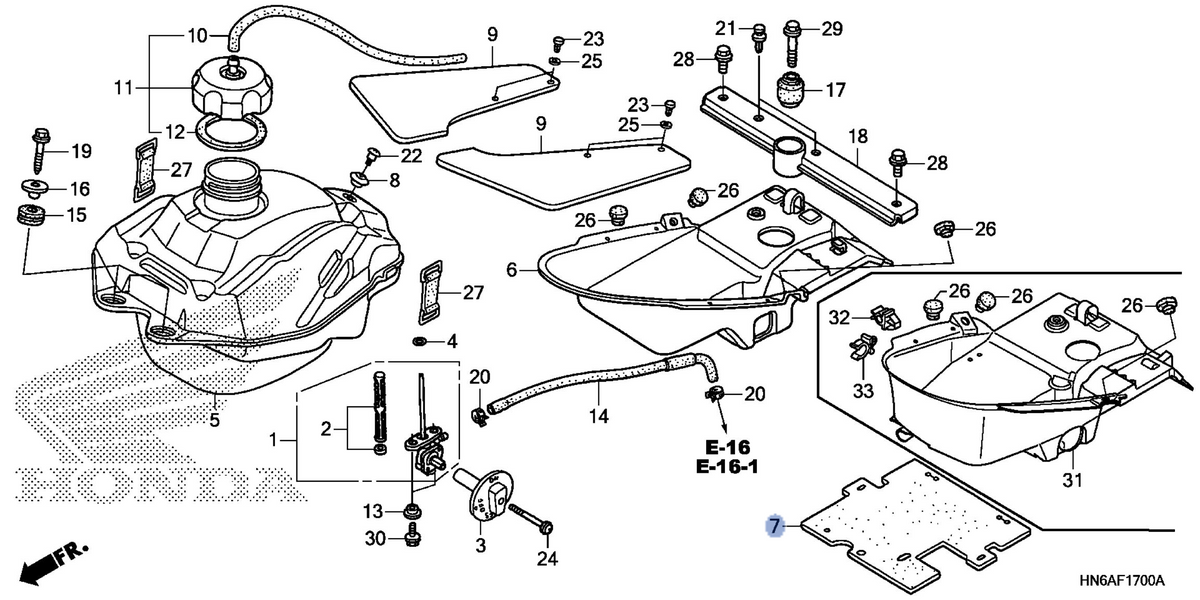 Honda OEM part 17518-HN6-A30
