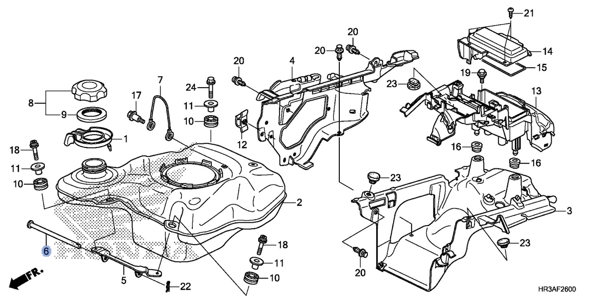 Honda OEM part 17518-HR3-A20