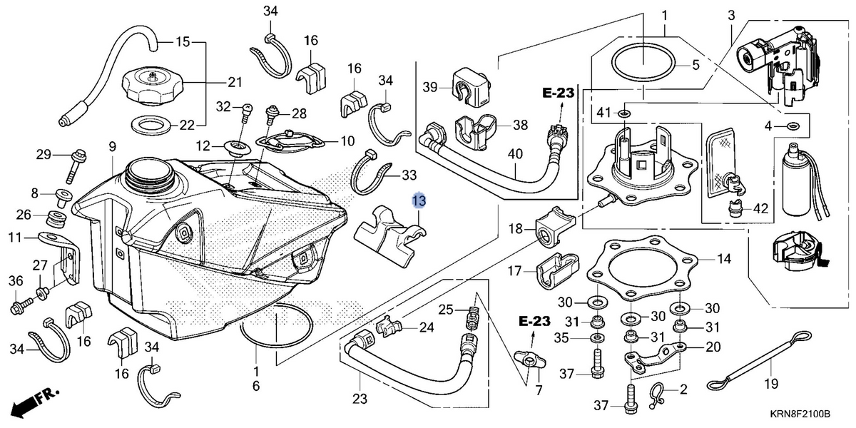 Honda OEM part 17518-MEN-A70