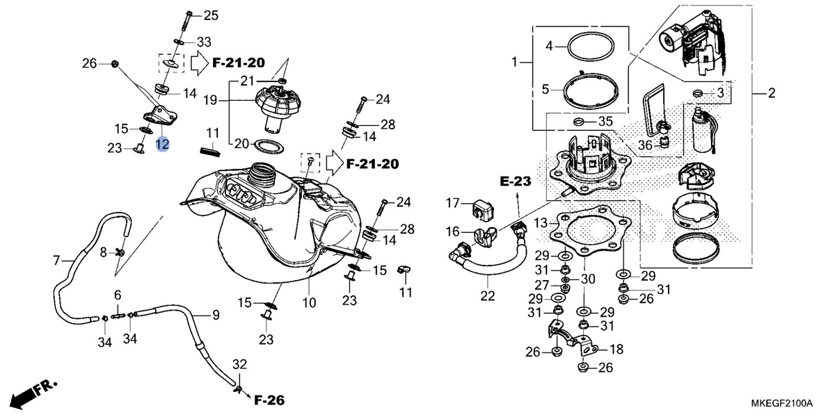 Honda OEM part 17518-MKE-A50