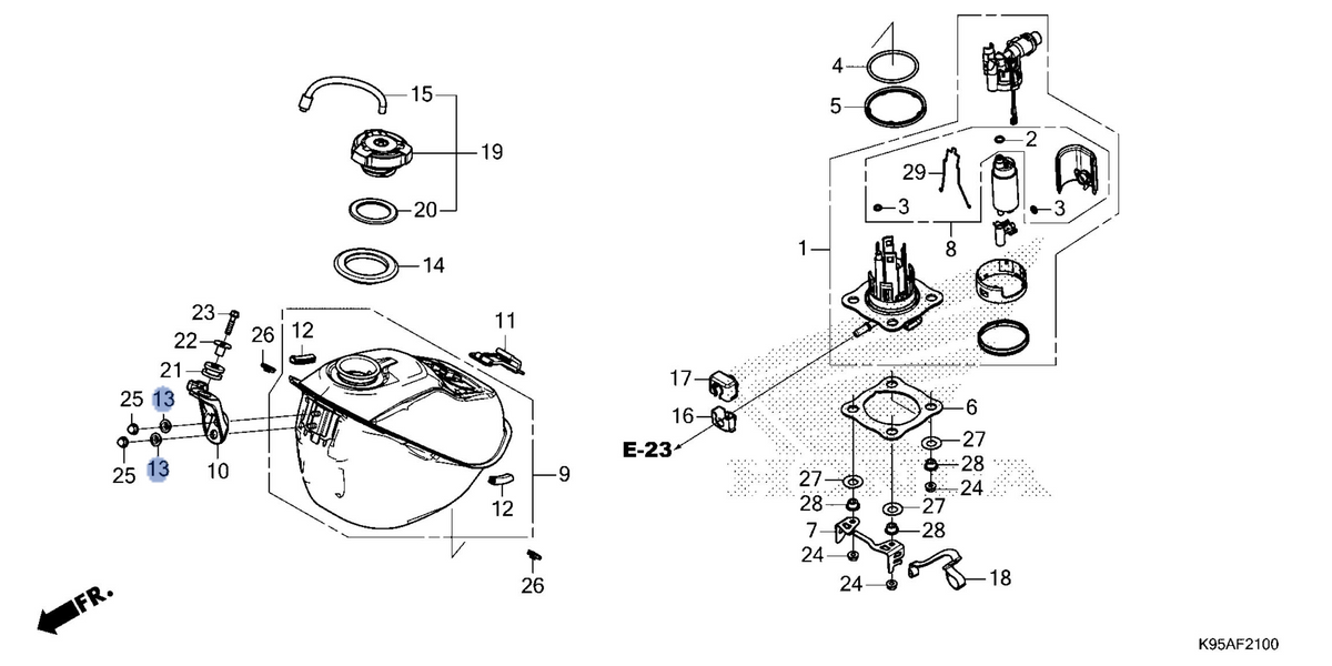 Honda OEM part 17518-MKE-AF0