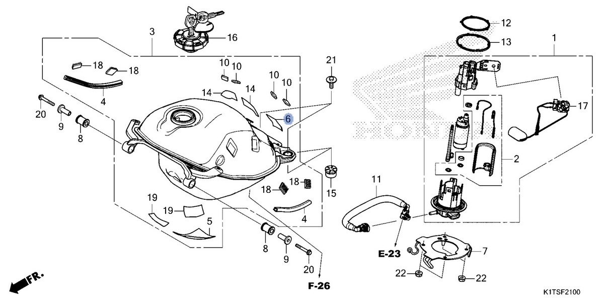 Honda OEM part 17519-K35-V00