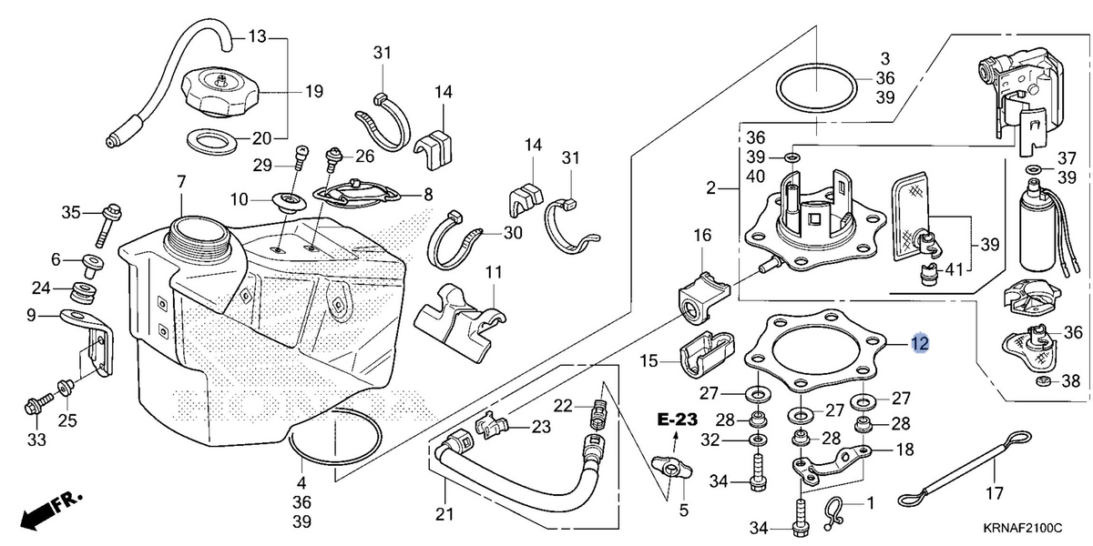Honda OEM part 17519-MEN-A30