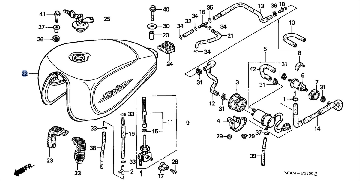 Honda OEM part 17520-MBC-750ZD