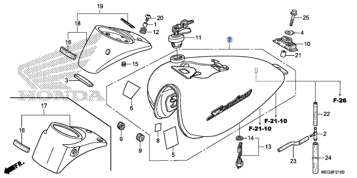 Honda OEM part 17520-MFE-U00ZF