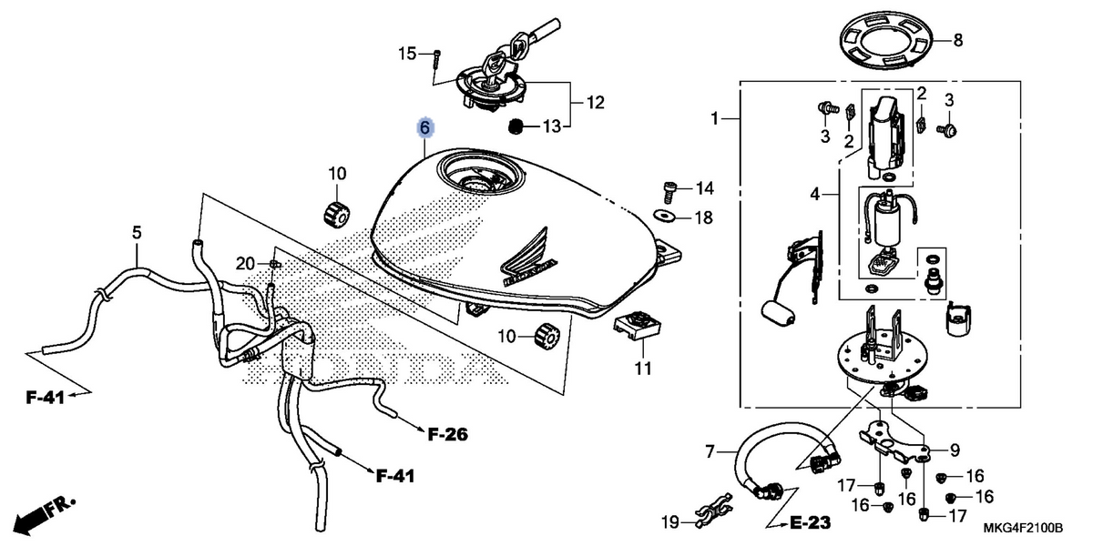 Honda OEM part 17520-MKG-A20ZE