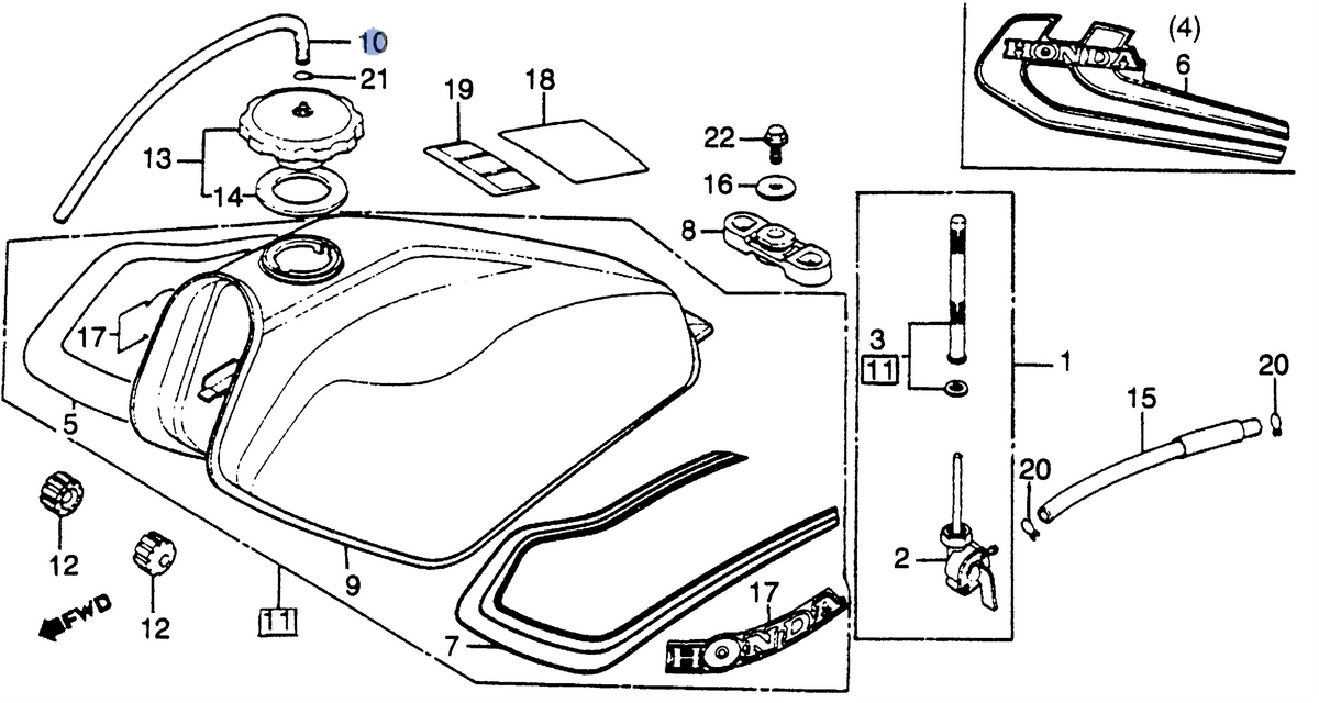 Honda OEM part 17521-429-000