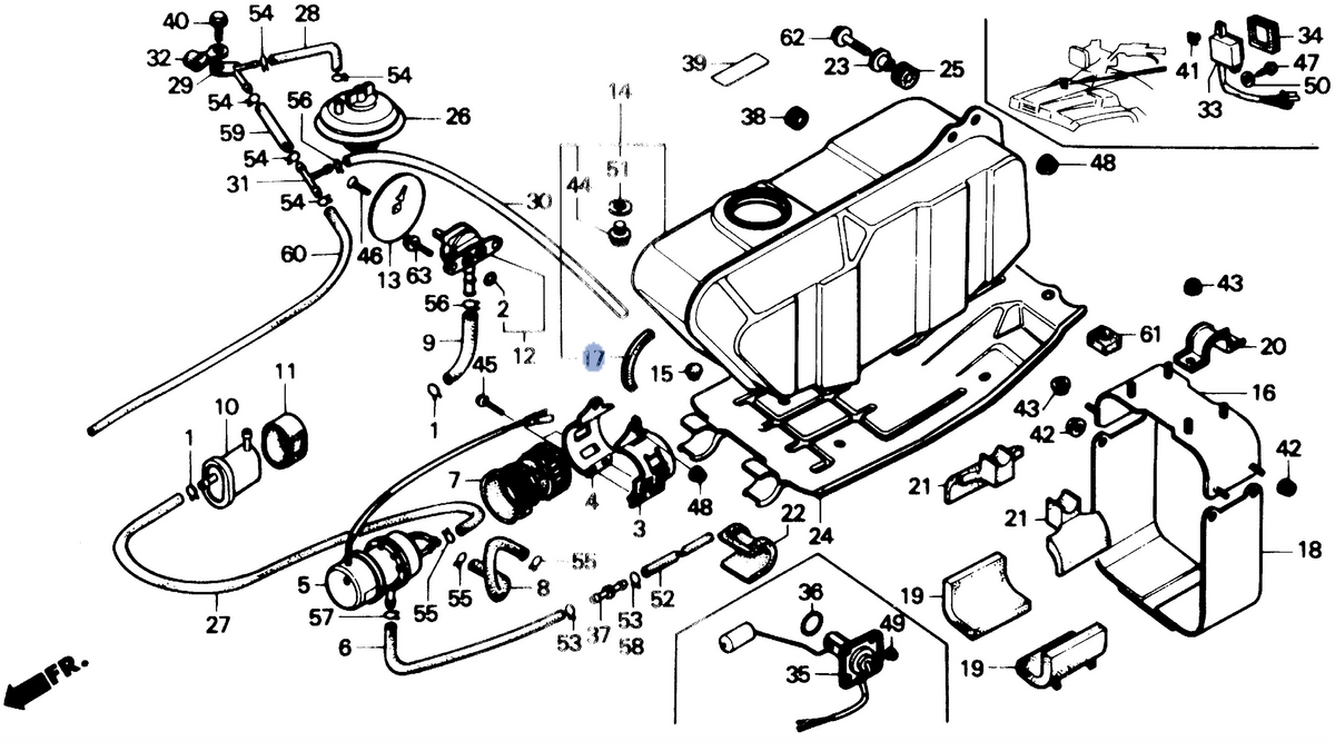 Honda OEM part 17521-HA7-670