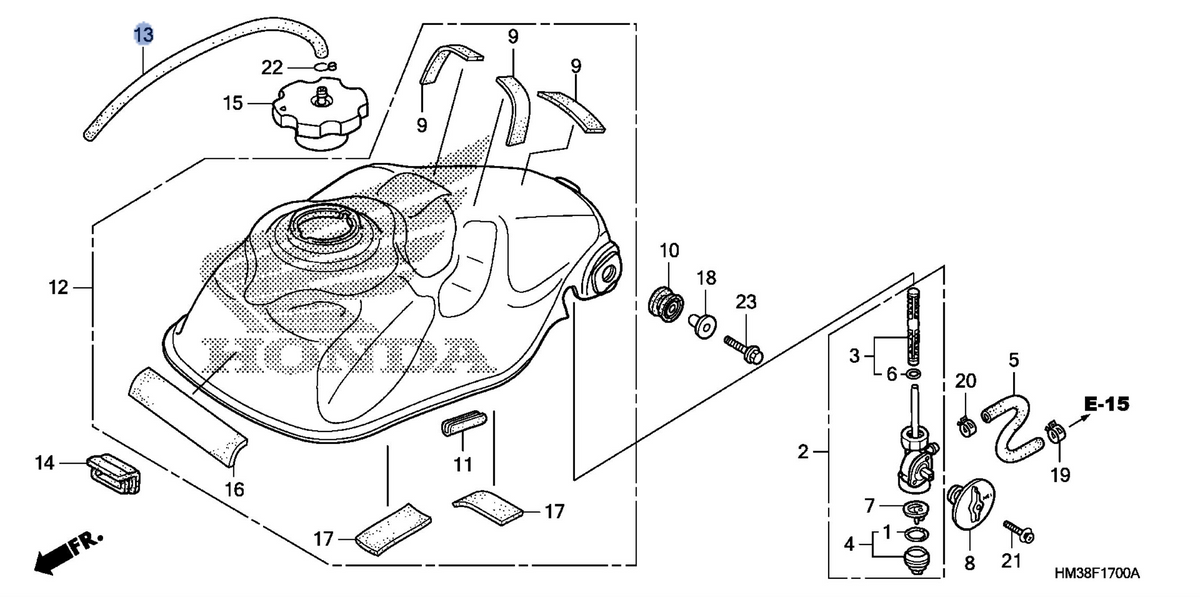 Honda OEM part 17521-HB5-670