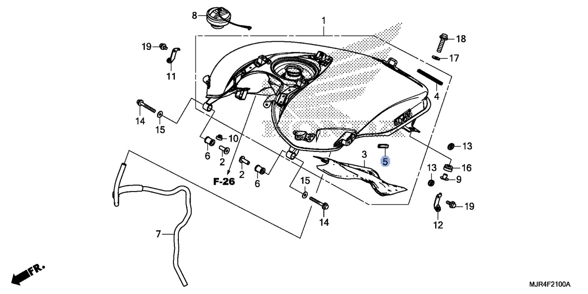 Honda OEM part 17521-KSV-J00