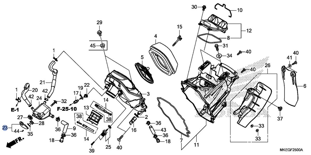 Honda OEM part 17521-MKE-A50