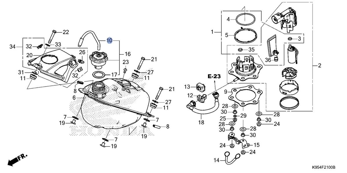 Honda OEM part 17521-MKE-A70