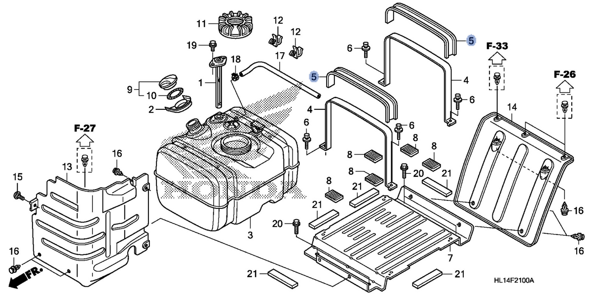 Honda OEM part 17523-S84-300