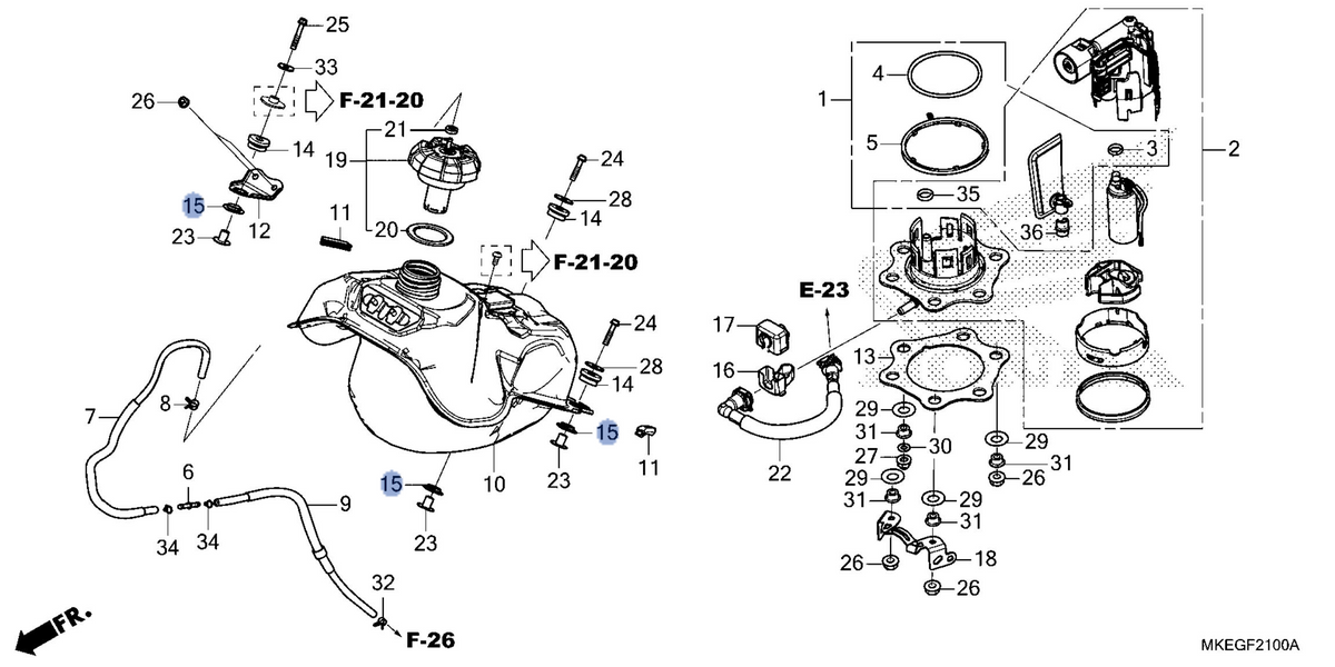 Honda OEM part 17524-MKE-A50
