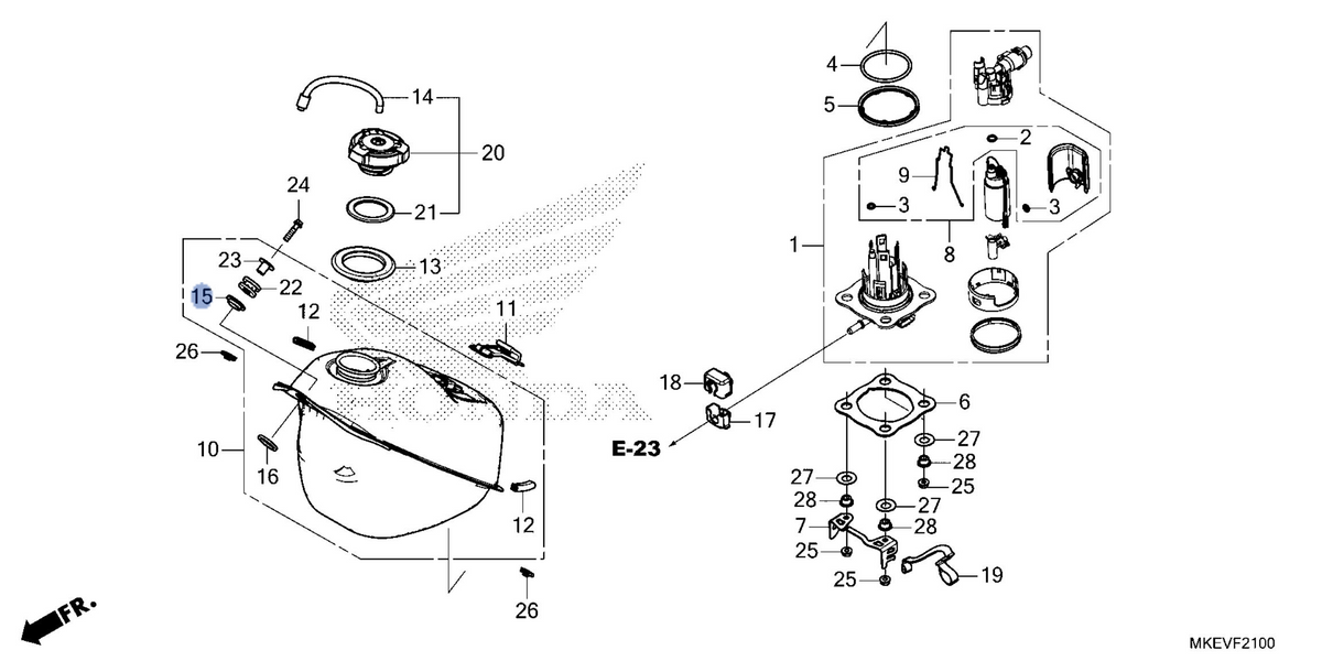 Honda OEM part 17524-MKE-B50