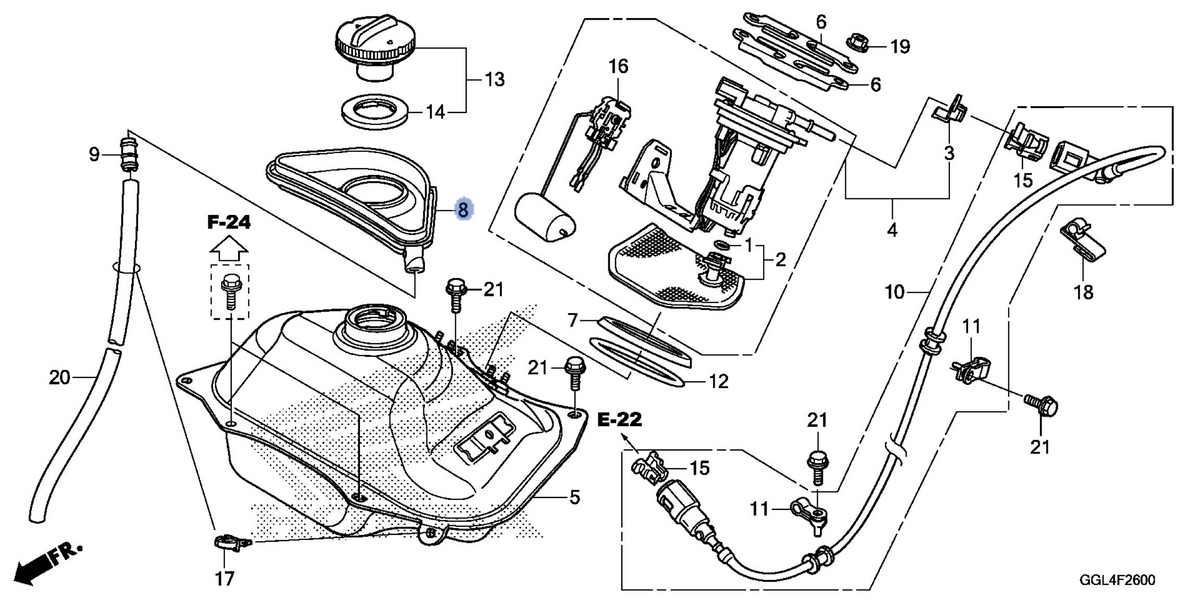 Honda OEM part 17525-GFC-770
