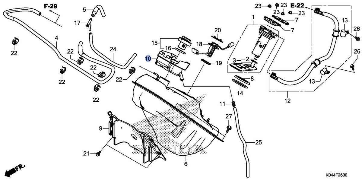 Honda OEM part 17525-K04-930