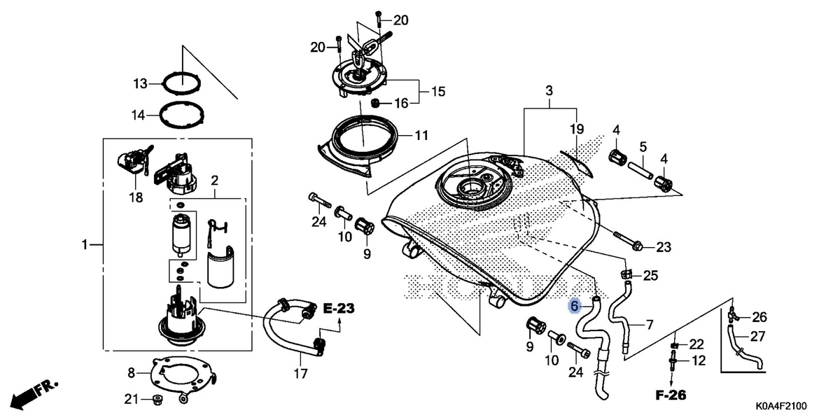 Honda OEM part 17525-K94-T00