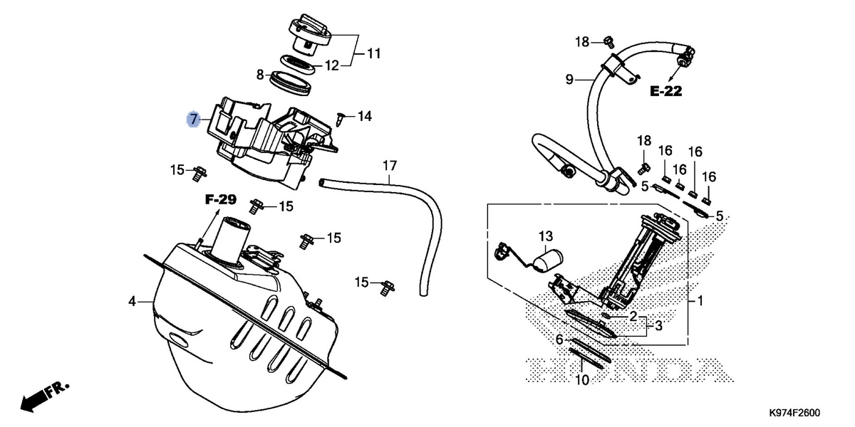 Honda OEM part 17525-K97-T00