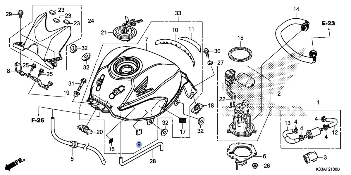 Honda OEM part 17525-KPP-T00