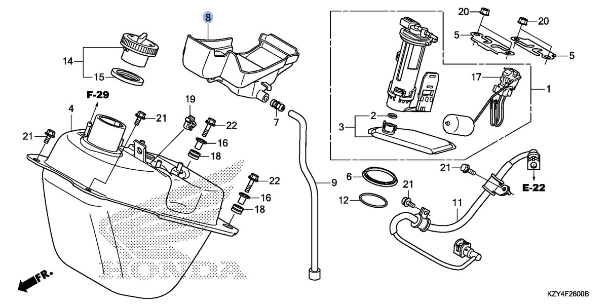 Honda OEM part 17525-KWN-710