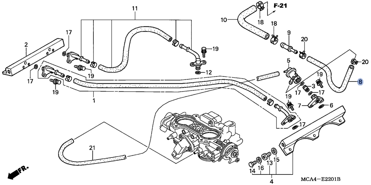Honda OEM part 17525-MCA-003