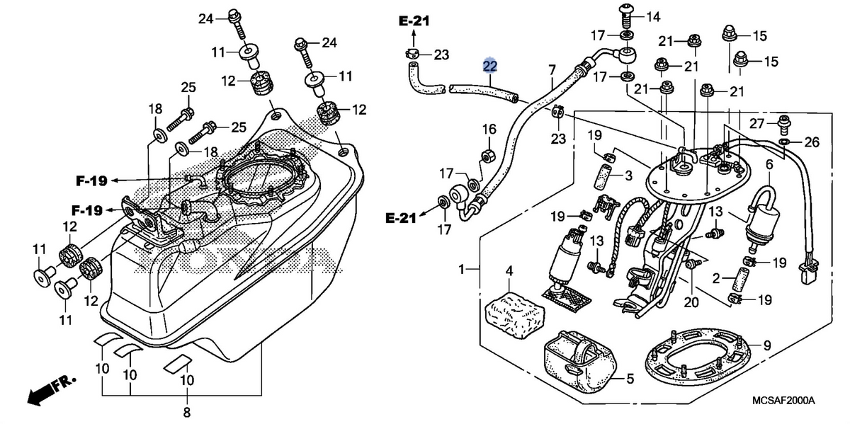Honda OEM part 17525-MCS-R11