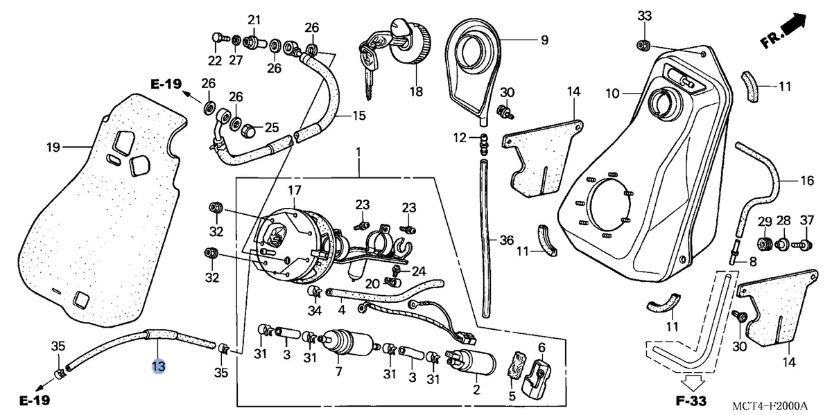 Honda OEM part 17525-MCT-003