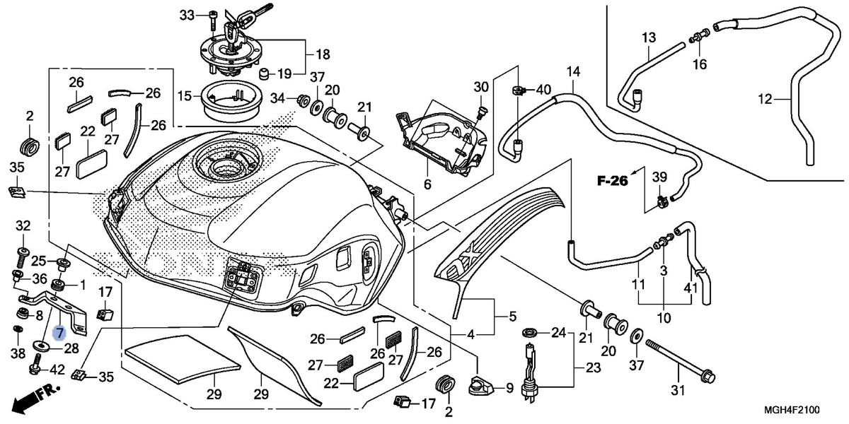 Honda OEM part 17525-MGH-640