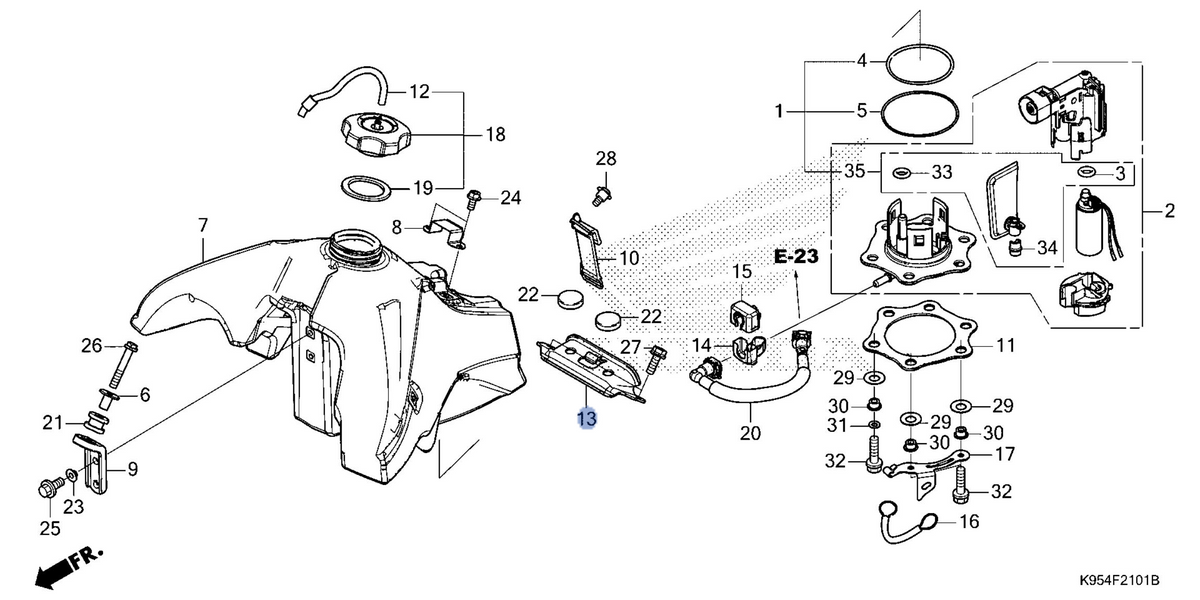 Honda OEM part 17525-MKE-A10
