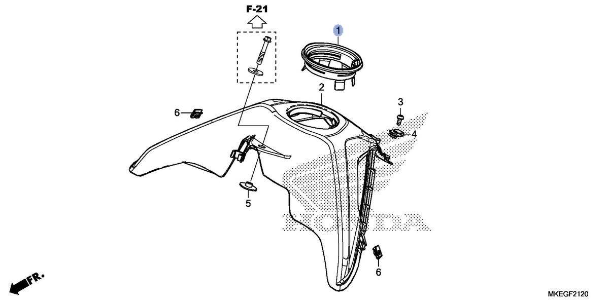 Honda OEM part 17525-MKE-A50