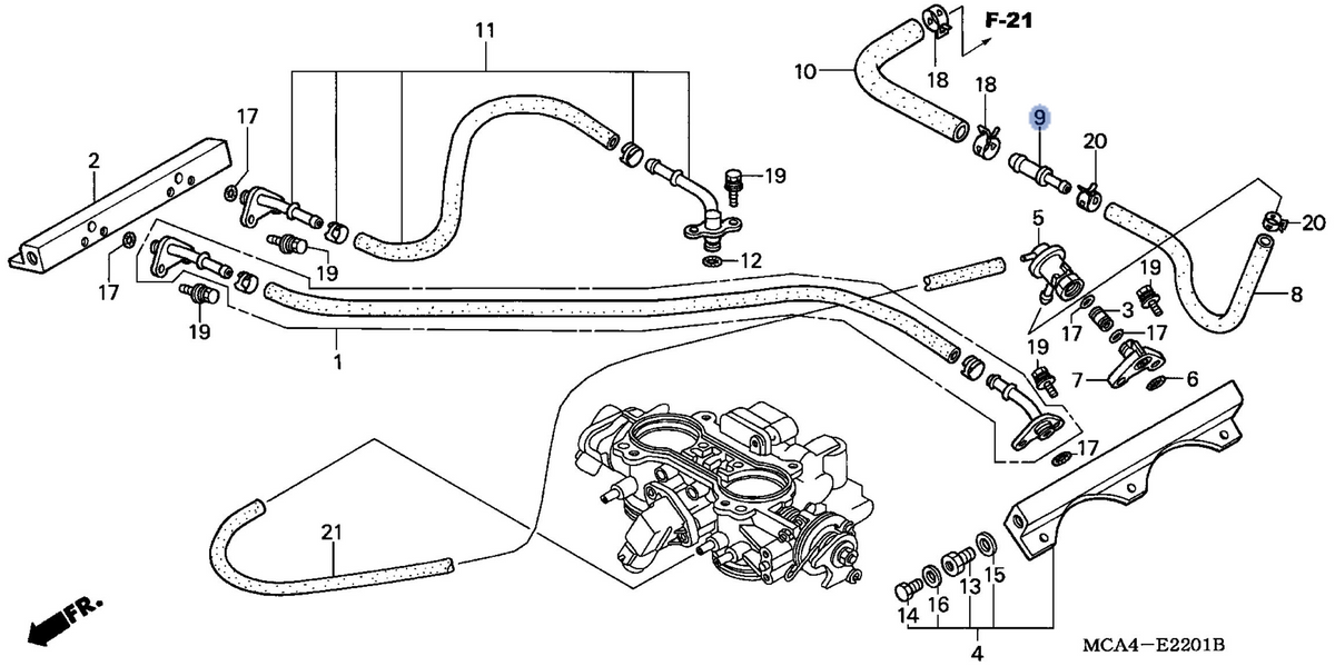Honda OEM part 17526-MCA-000