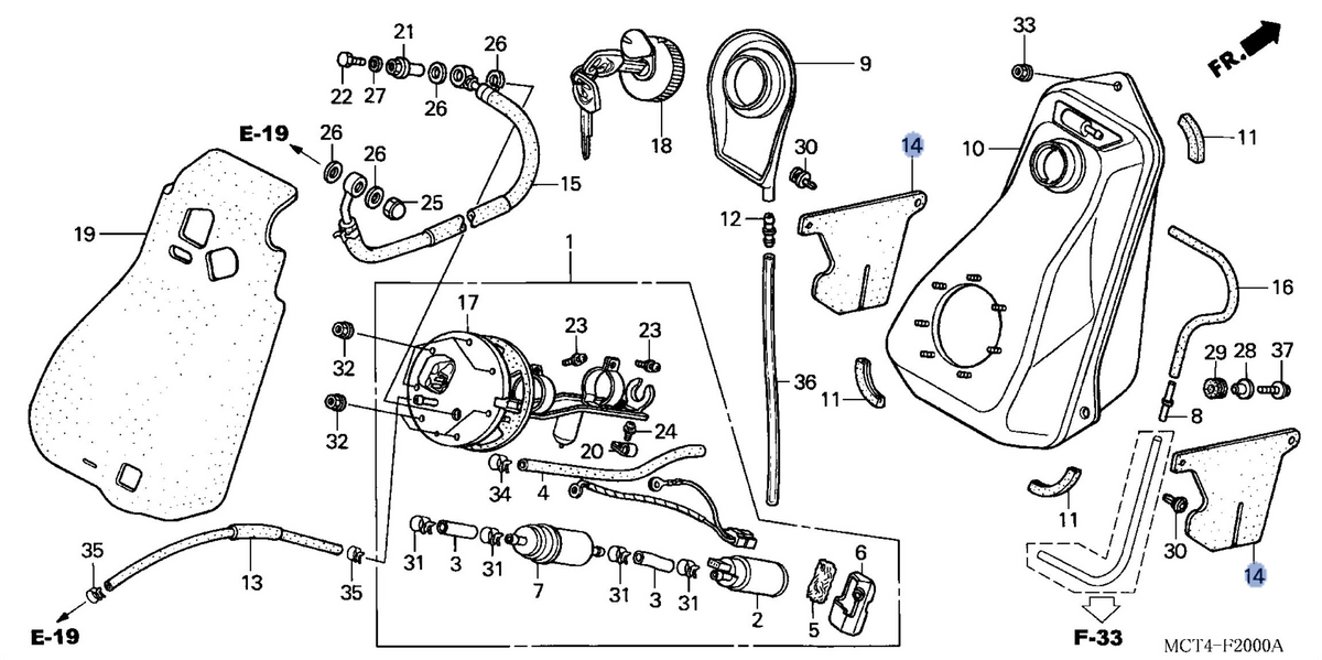 Honda OEM part 17526-MCT-000