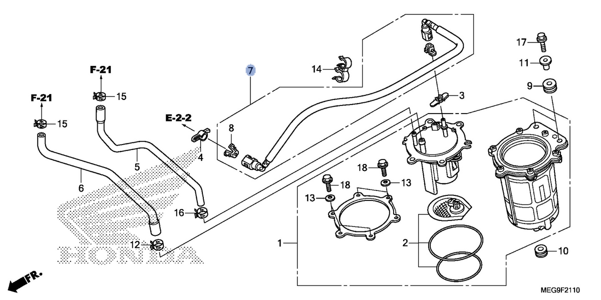 Honda OEM part 17526-MEG-A61