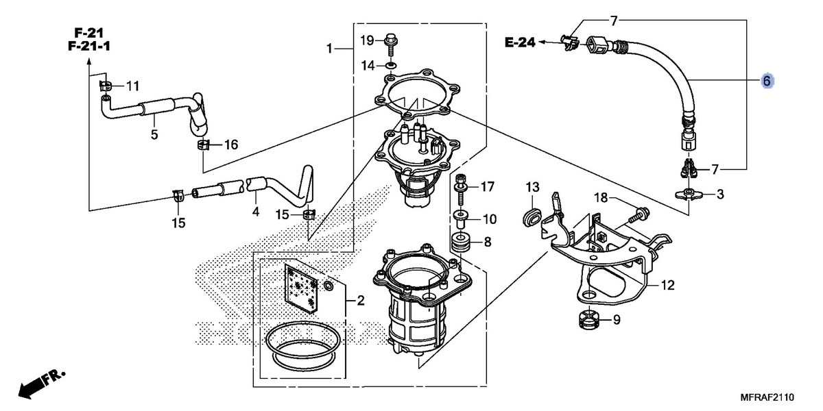 Honda OEM part 17526-MFR-671