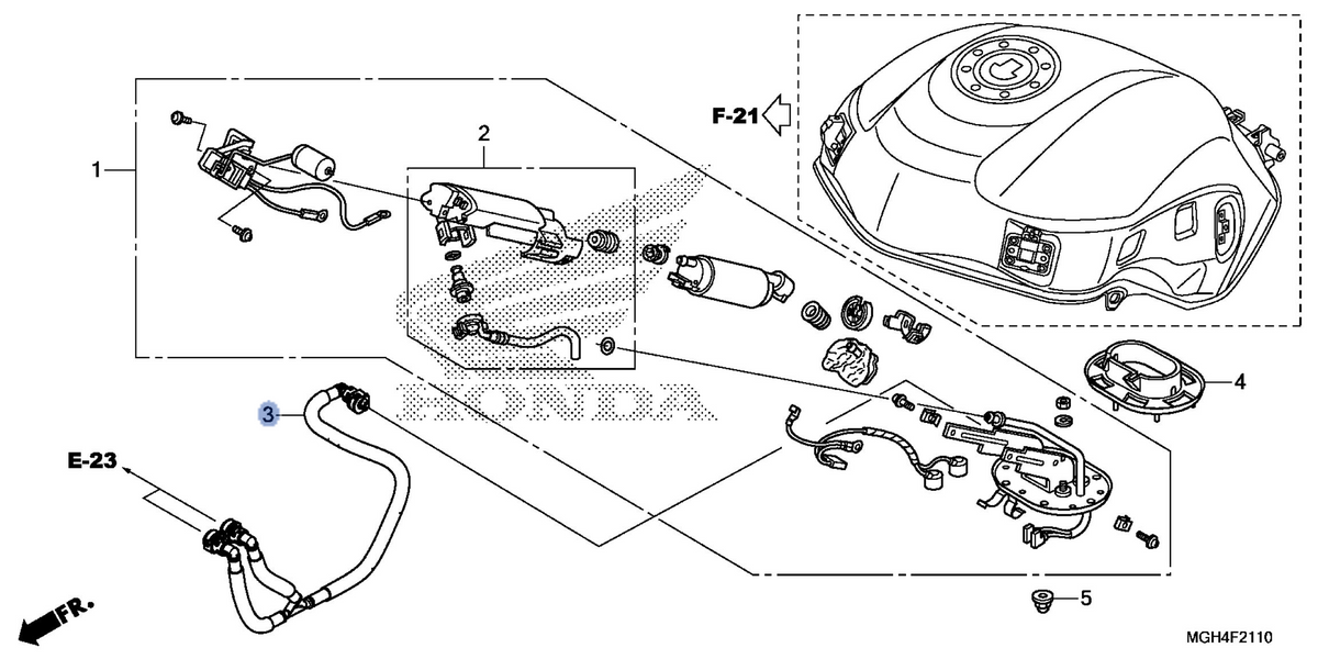 Honda OEM part 17526-MGH-H21