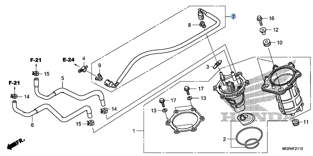 Honda OEM part 17526-MGR-671
