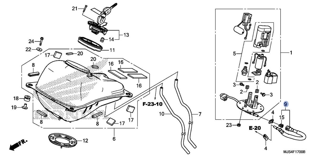 Honda OEM part 17526-MJS-J71