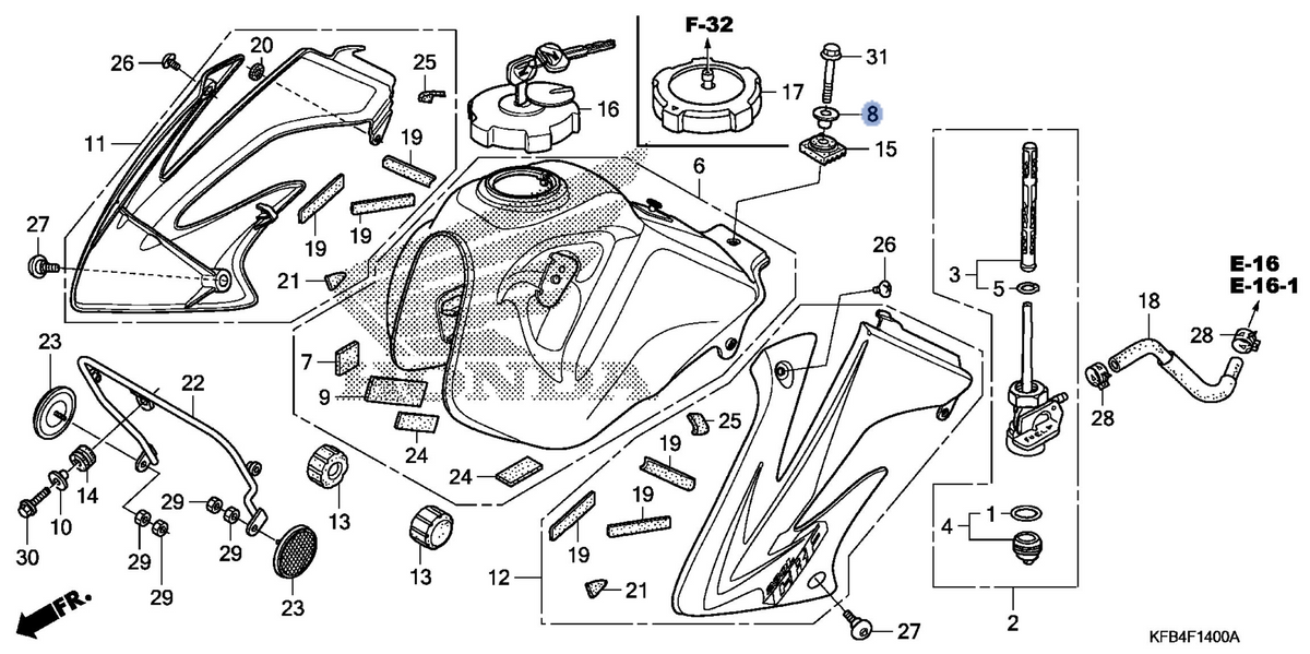 Honda OEM part 17526-MK5-000
