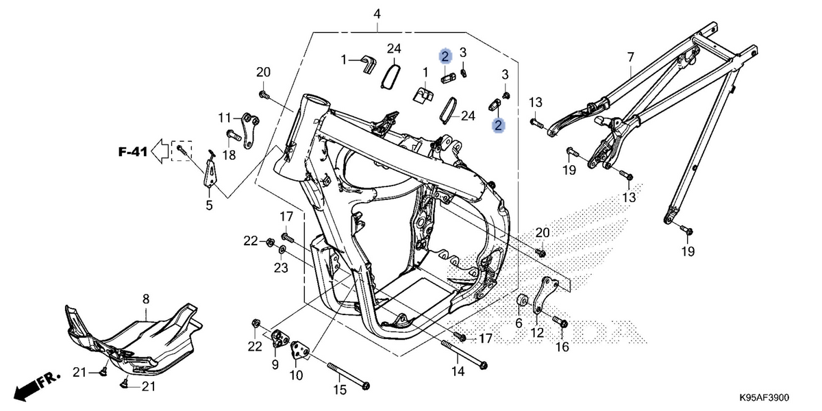 Honda OEM part 17526-MKE-AF0