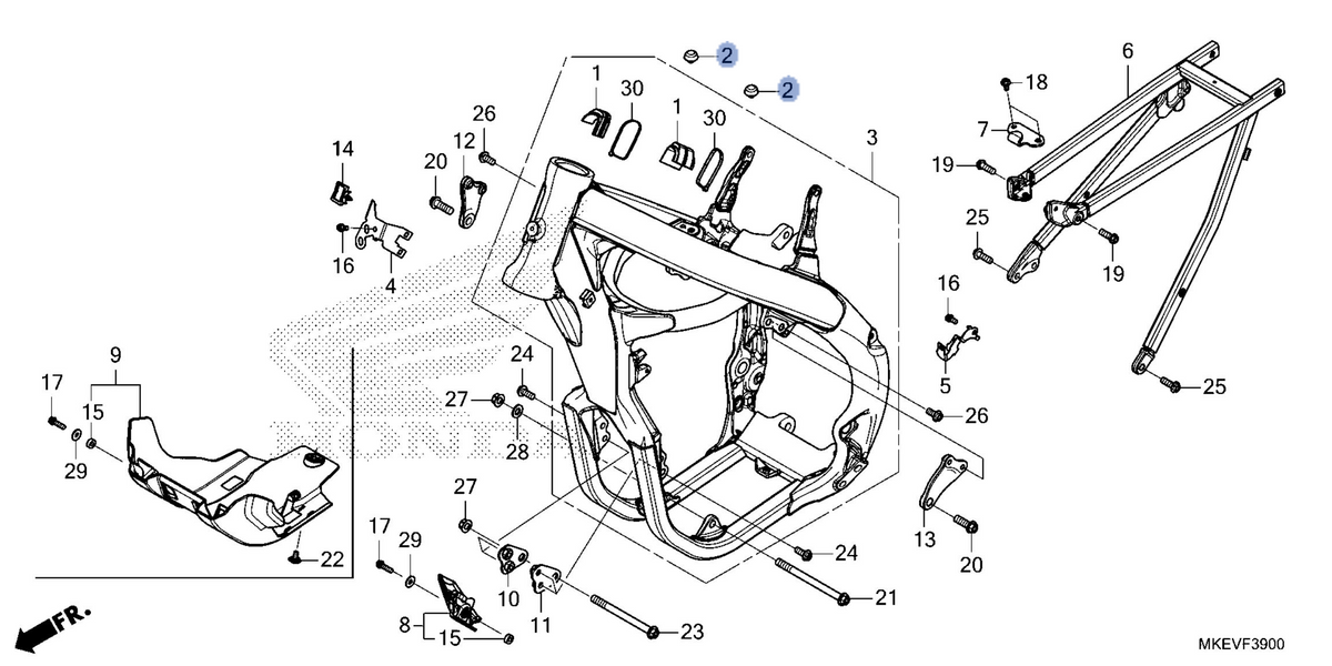 Honda OEM part 17526-MKE-B50