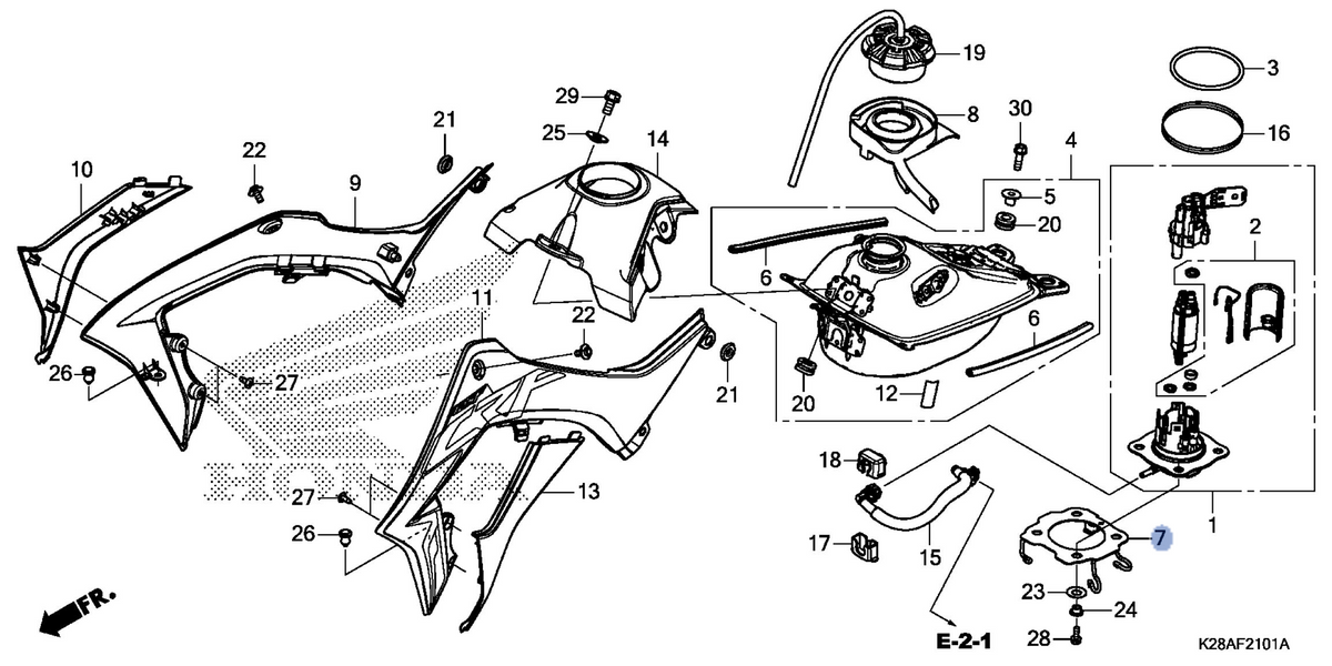 Honda OEM part 17527-K28-A60