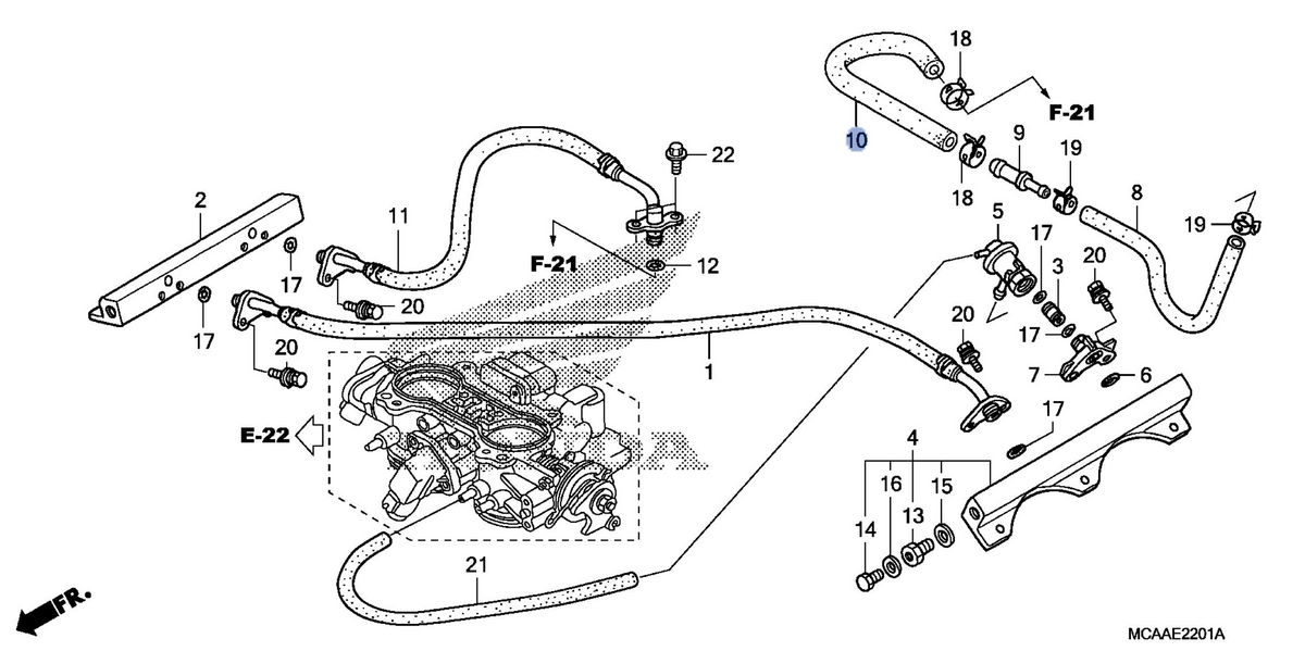 Honda OEM part 17527-MCA-A60