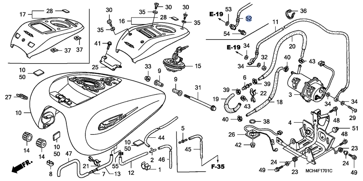 Honda OEM part 17527-MCV-K01