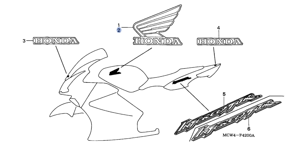 Honda OEM part 17527-MCW-D80ZA