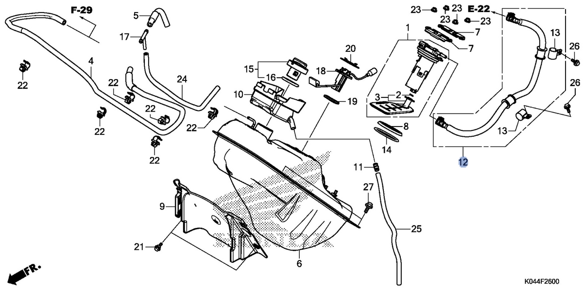 Honda OEM part 17528-K04-931