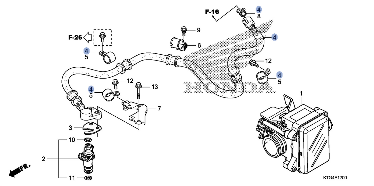 Honda OEM part 17528-KTF-642